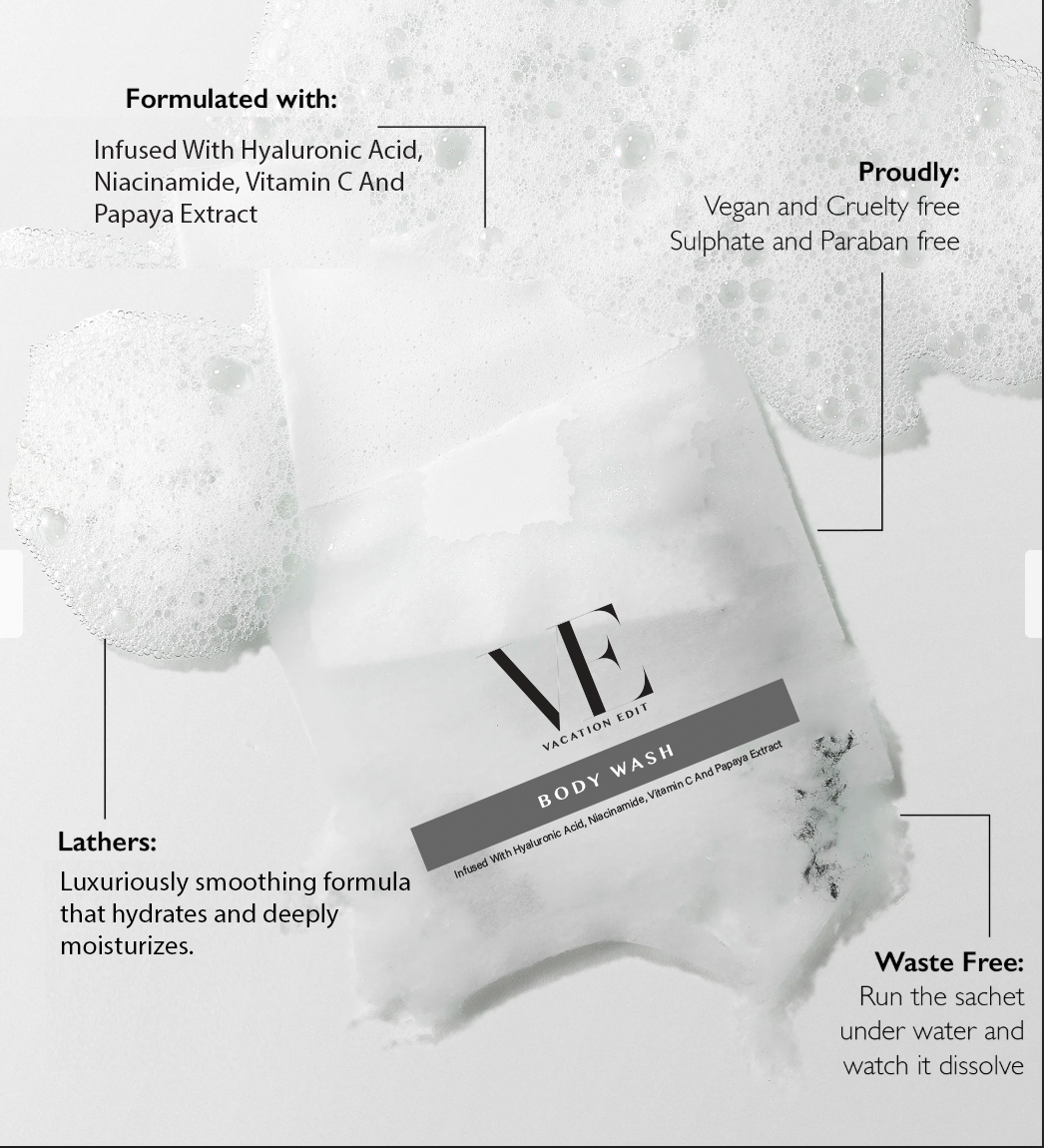 Vacation Edit Body Wash Sheets